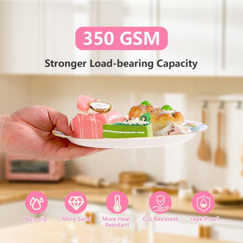 Grencian 96 قطعة من لوازم حفلات أعياد الميلاد الرابعة من Grencian، أطباق ومناديل يونيكورن بألوان قوس قزح السحرية، مجموعة أدوات مائدة لتزيين حفلات وحيد القرن للفتيات من عمر أربع سنوات، تكفي 24 - Image 4